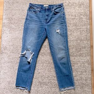 Madewell “The High-Rise Slim Boyjean”